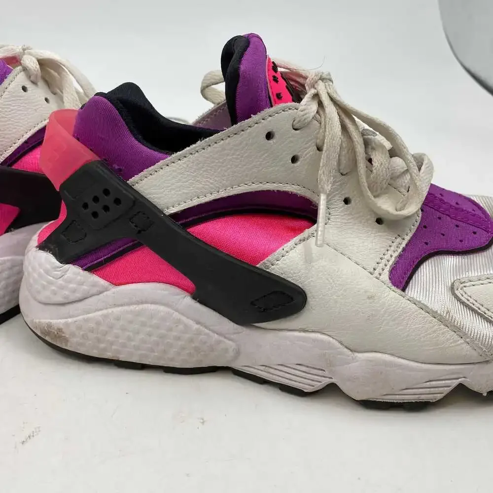 Nike White Pink Huarache Sneakers | Women’s Size 8
